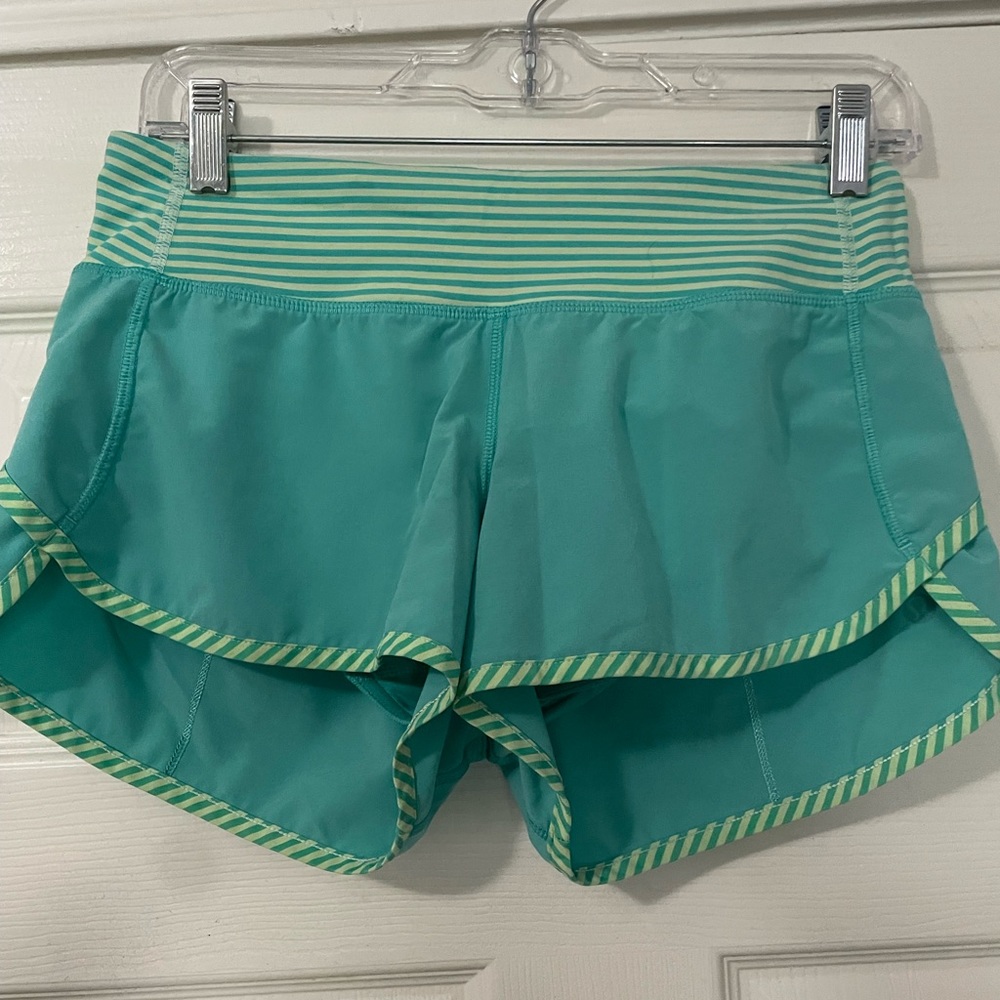 Lululemon speed shorts (Bali breeze)